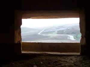 La stessa feritoia dall'interno.